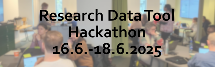 Research Data Tool Hackathon 18.-19.6. Bergen