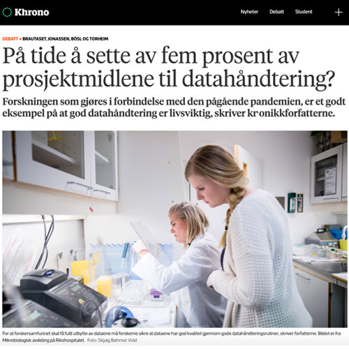 Screenshot article khrono.no