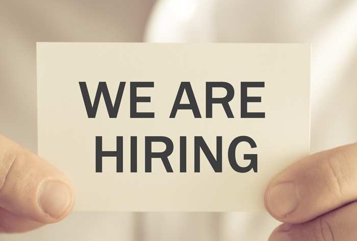 We are hiring poster