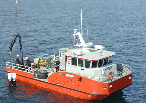 The research vessel Hugin, to be used by AMBIOS