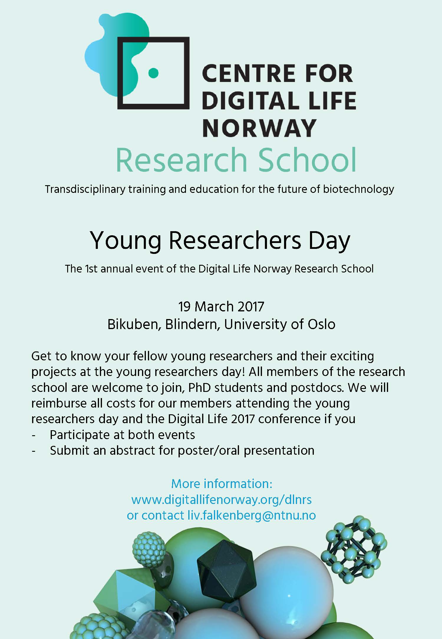 Poster for Digital Norway Research School 2017 annual conference