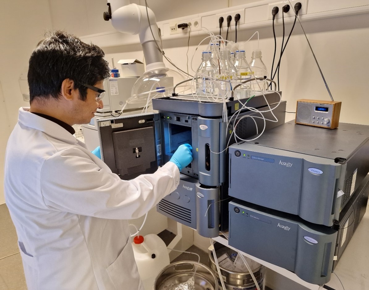 One of the main instruments (UPLC) that DLN Industry intern Ataur Rahman used daily basis in his internship