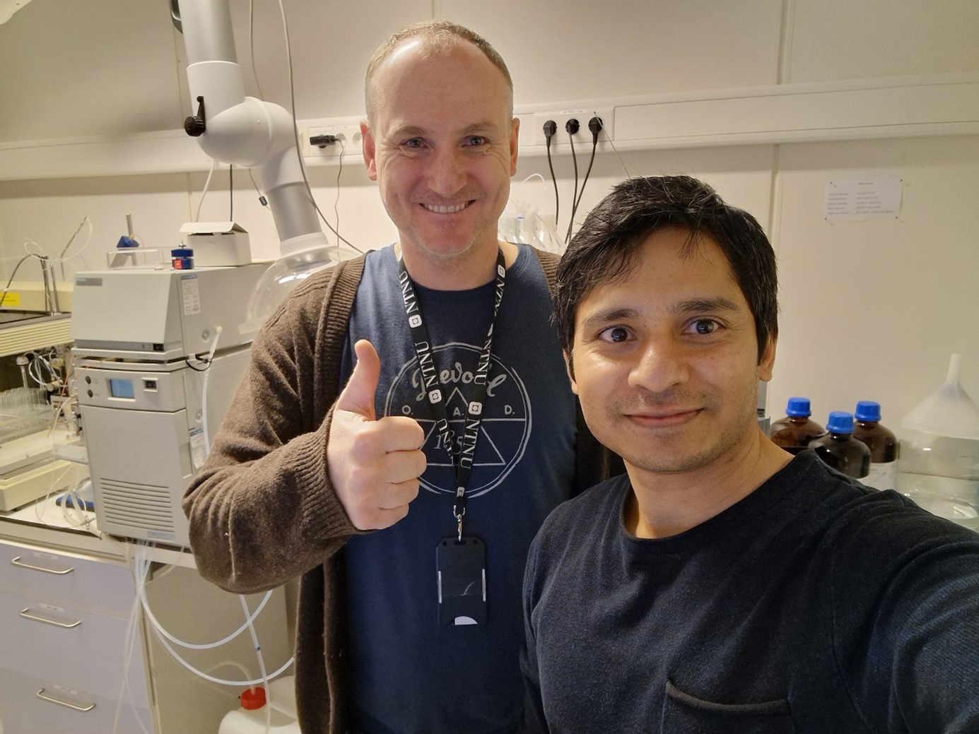 Johann from Amicoat AS, DLN Industry intern Ataur Rahman